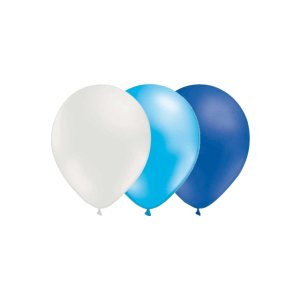 Ballonger - Mix - Vit/Metallic Ljusblå/Blå - 15-pack Ballonger - Mix - Vit/Metallic Ljusblå/Blå - 15-pack
