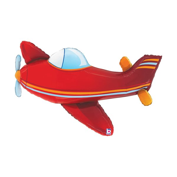 Folieballong - Flygplan - R�tt - Shape - 94 cm