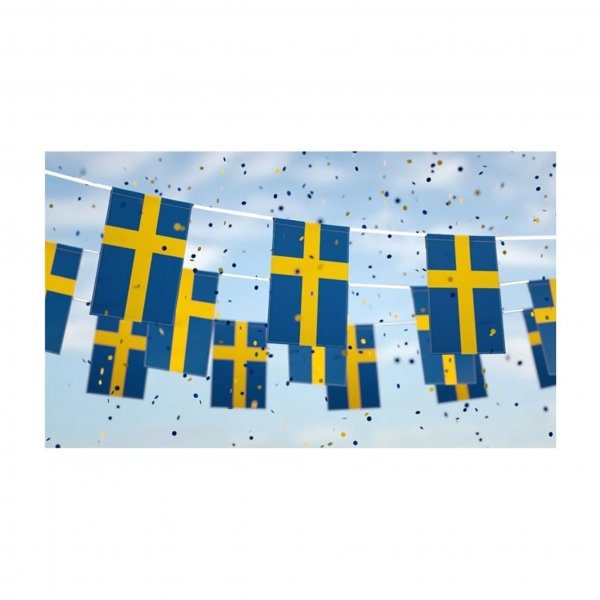 Girlang - Svenska flaggan - 4 meter