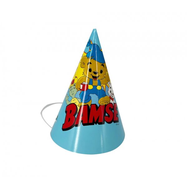 Partyhattar med Bamse, 8st