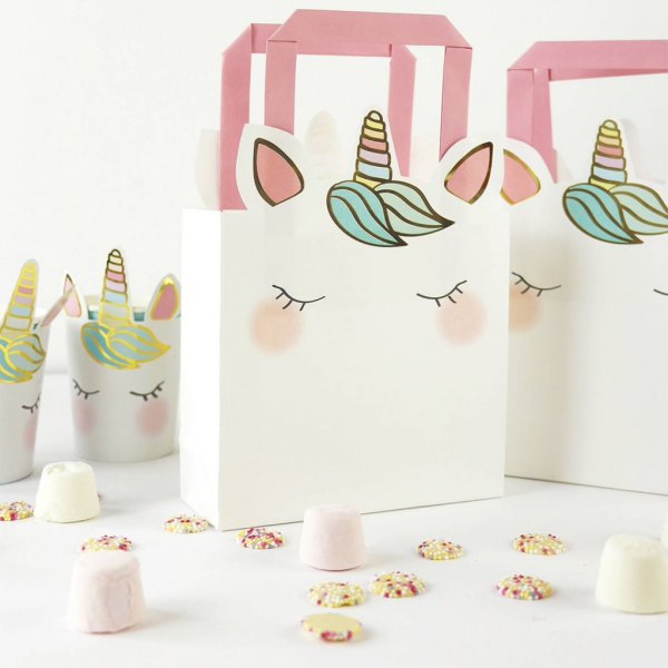 Presentpåsar - Unicorn face - 6-pack Presentpåsar - Unicorn face - 6-pack