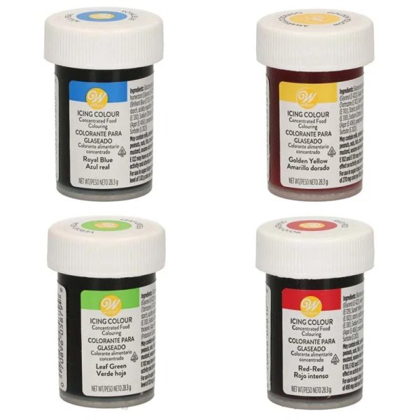 Wilton Pastafärger Paket Blå Grön Röd Gul 4x28g Wilton Pastafärger Paket Blå Grön Röd Gul 4x28g