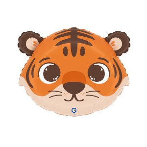 Folieballong - Tigerhuvud - Shape