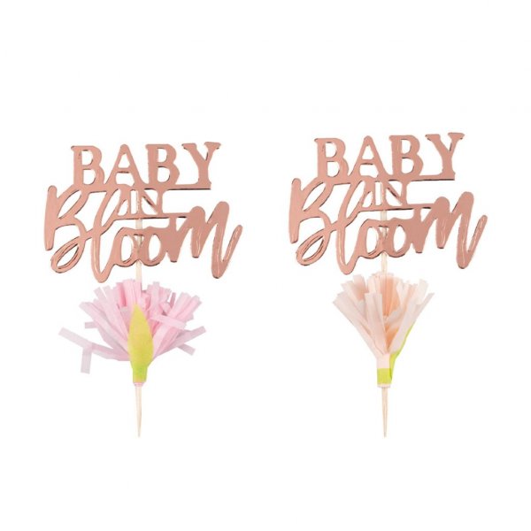 Cake picks - Baby in bloom - 12-pack Cake picks - Baby in bloom - 12-pack
