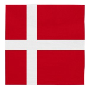 Servetter - Danmark - 33x33 cm - 20-pack