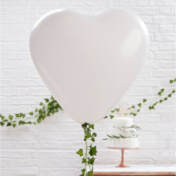 Ballonger Vita Hj�rtan 10-pack