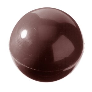 Pralinform - CW1217 Halvklot -  3 cm - Chocolate World