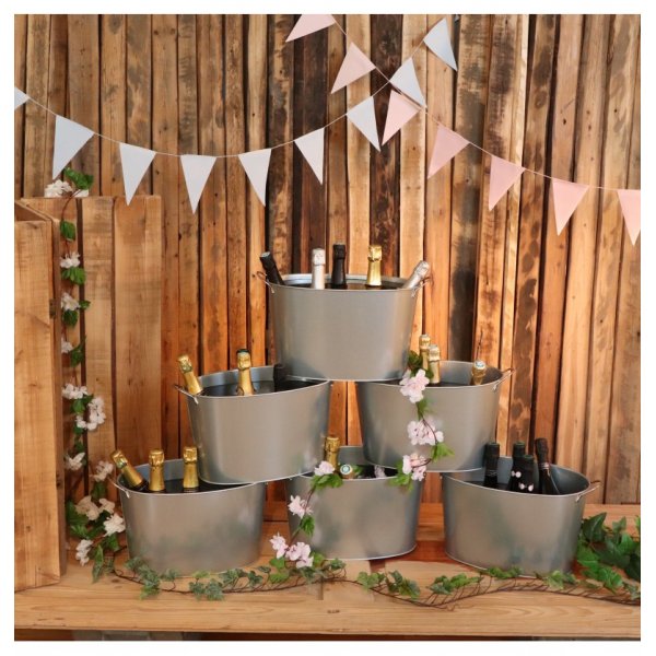 Blomstergirlang - Vita k�rsb�rsblommor - 2,2 m