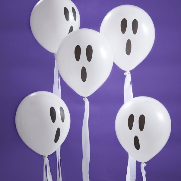 Ballonger - Spken med serpentin - 10 st