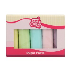 Sugarpaste/Sockerpasta - Mixpack - Pasteller - FunCakes - 5x100g Sugarpaste/Sockerpasta - Mixpack - Pasteller - FunCakes - 5x100g