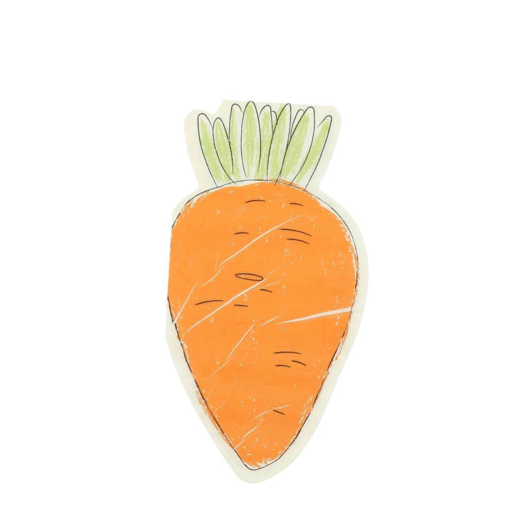 Servetter Morot - Orange - 20-pack - Servetter till kalas