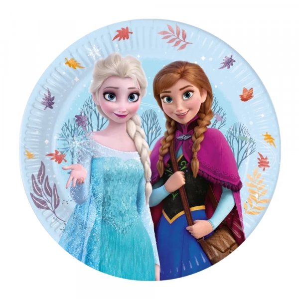 Papptallrikar - Frozen 2 - 8-pack - 23 cm