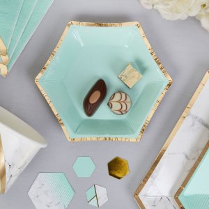 Minitallrikar - Colour Block - Mint - 8-pack Minitallrikar - Colour Block - Mint - 8-pack