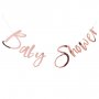Backdrop - Baby shower - Rosguld