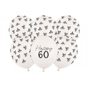 Ballonger - Pastellvit - 60 st