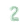 Sifferballong - Mint Pastell - 72cm - Siffra: 2