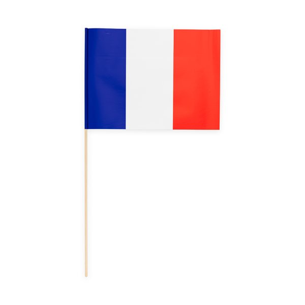 Pappersflagga - Frankrike - 20x30 cm - 10-pack