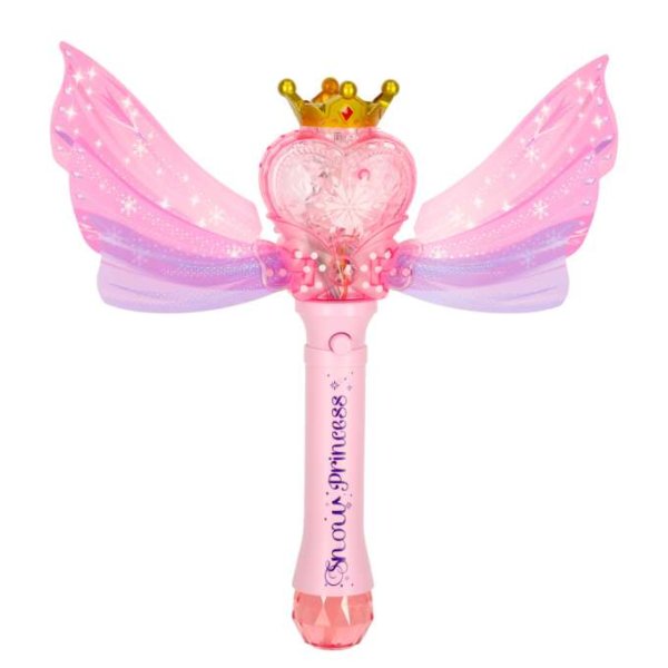S�pbubbelmaskin Prinsessstav med vingar och ljus 35 x 36,5 x 10 cm - Set