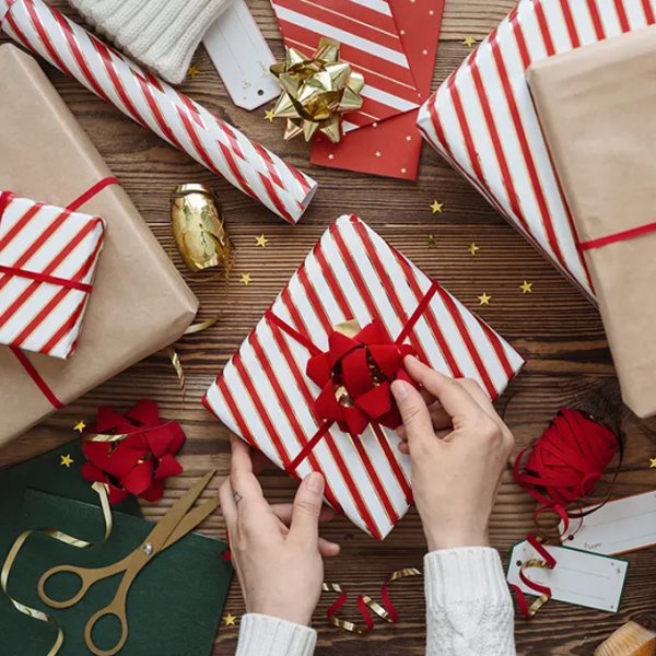 Presentsnöre & rosetter - Röd mix - 3-pack Presentsnöre & rosetter - Röd mix - 3-pack