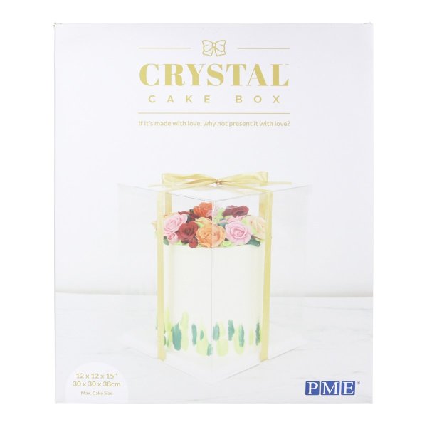 T�rtkartong - Genomskinlig - Extra h�g - 30x30x38 cm