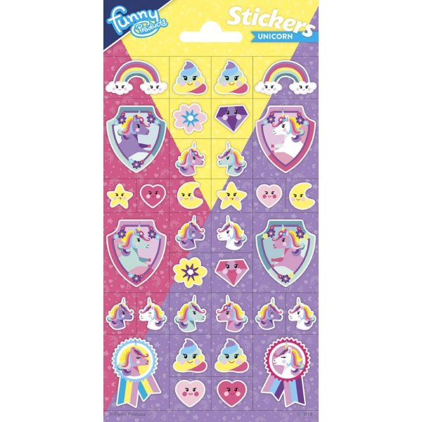 Glitterklistermärken - Unicorns - 5-pack Glitterklistermärken - Unicorns - 5-pack