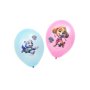 Ballonger med tryck - Rosa/Bl�- Paw Patrol - 6-pack