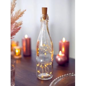 LED-ljusslinga - Med kork för flaska