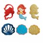 Utstickare med prägling - Mermaid & snäcka - Decora - 2-pack Utstickare med prägling - Mermaid & snäcka - Decora - 2-pack