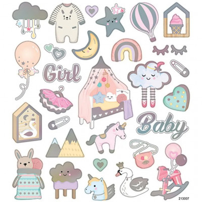 Stickers - 15x16,5cm - Baby Girl