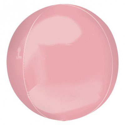 Folieballong - Klot - Ljusrosa
