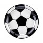Pappersassietter Fotboll Svart/vit