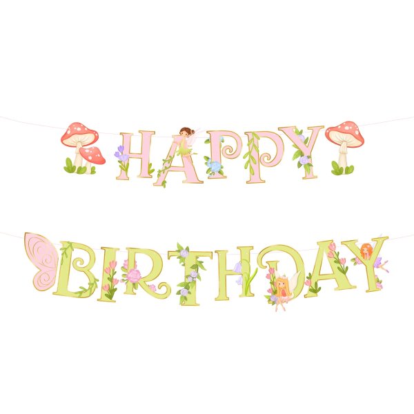 Girlang - Fairy / �lva - Happy Birthday - 210x22 cm