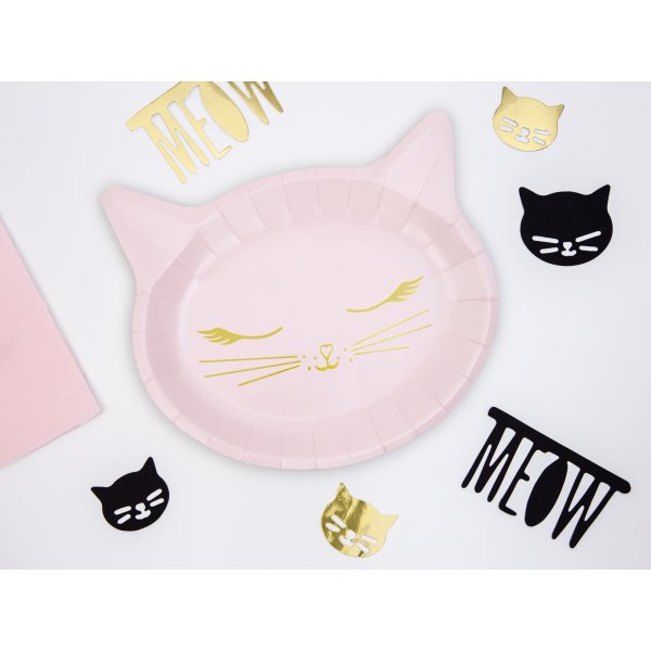 Papptallrikar - Cat - 6-pack Papptallrikar - Cat - 6-pack