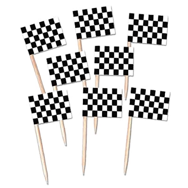 Cake Picks - Racing - 50-pack