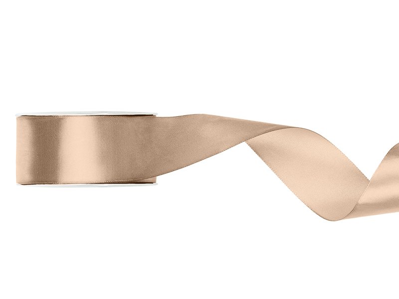 Satinband - Peach - (Bredd: 38 mm) - 25 meter - Satinband, Band & Snören till bröllop