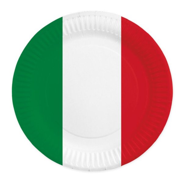 Papptallrikar - Italien - 23 cm - 8-pack Papptallrikar - Italien - 23 cm - 8-pack