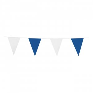 Girlang - Vimplar - Bl�/Vit - 3 m