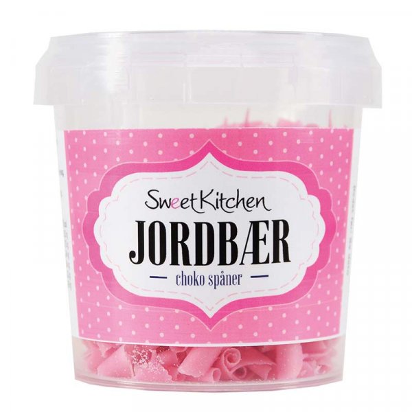 Chokladsp�n - Jordgubbssmak - Rosa - SweetKitchen - 35g