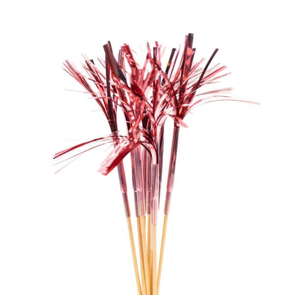 Party Picks - Roseguld - 24 cm - 10-pack