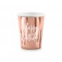 Pappersmuggar Ros�guld Happy Birthday