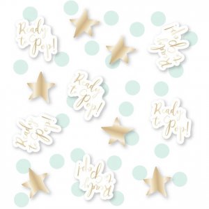 Konfetti - Ready to pop - Mint/Guld
