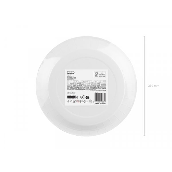 Papptallrikar - Ljusorange