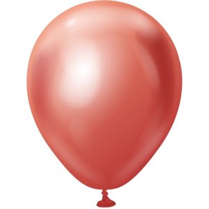 Miniballonger enfrgade - Premium 13 cm - Red Chrome