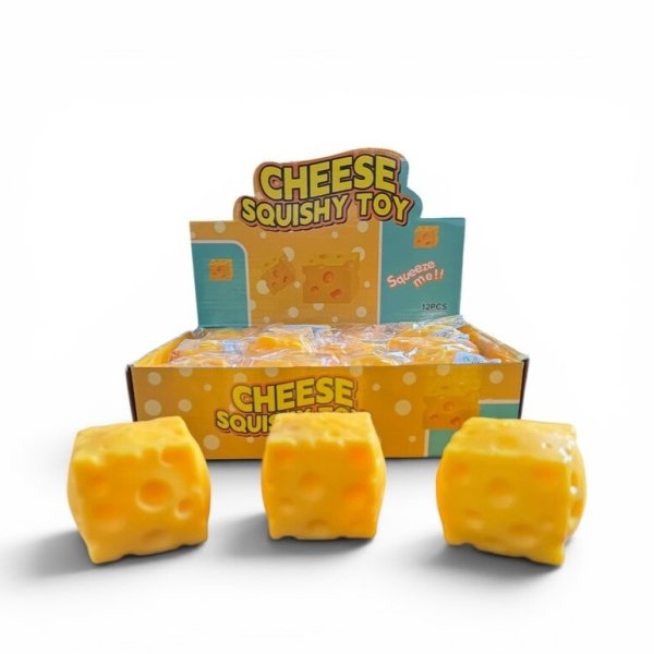 Squishy Cheese - Ost Squishy 6 x 6 cm