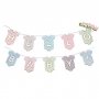 Girlang - Hello baby - Pastell - Babybodies - 3 meter Girlang - Hello baby - Pastell - Babybodies - 3 meter