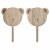 Cake Picks - Nalle - Tr - 6-pack