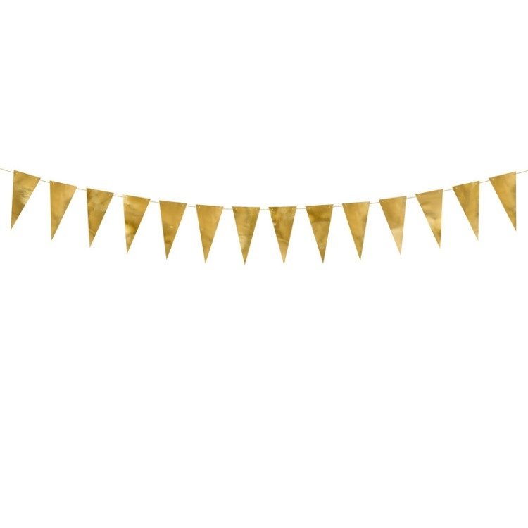 Flaggirlang Mini Guld – Fyndhörnan