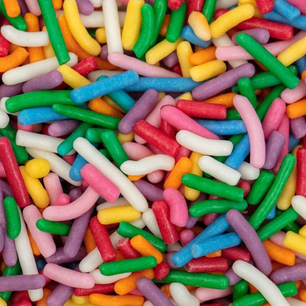 Strössel - Sprinkle strands - Regnbågsmix - 75g Strössel - Sprinkle strands - Regnbågsmix - 75g