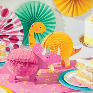 Honeycombs - Dinosaurie - Rosa/Gul - 2-pack