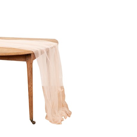 Bordsl�pare i tyg - Puderrosa - 1,60 x 4 m